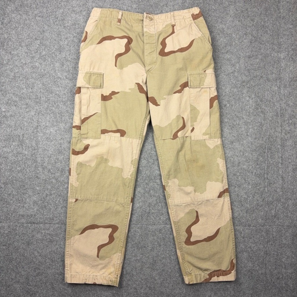 VTG Army Pants Mens Medium Desert Storm Camo Propper Cargo Combat Trousers 90s